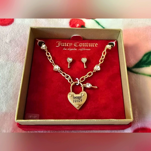 Juicy Couture Holiday Necklace and Earring Set - Picture 2 of 5